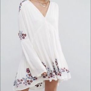 Free people Te Amo mini dress medium in white